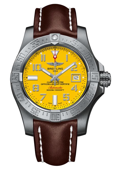 breitling avenger ii seawolf cobra yellow a1733110 i519|Breitling.